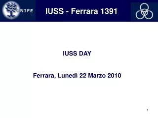 IUSS - Ferrara 1391