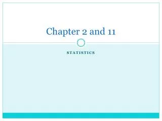Chapter 2 and 11