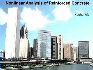 Nonlinear Analysis of Reinforced Concrete