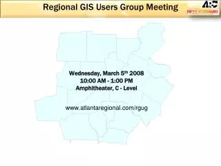 Regional GIS Users Group Meeting