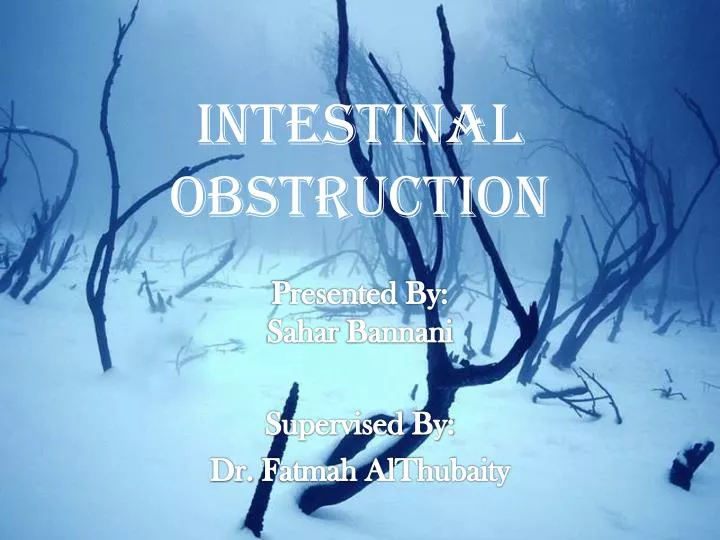 intestinal obstruction