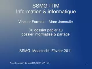 SSMG-ITIM Information &amp; informatique