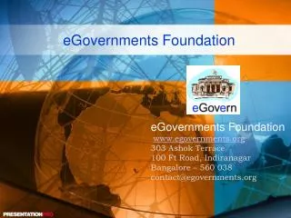eGovernments Foundation