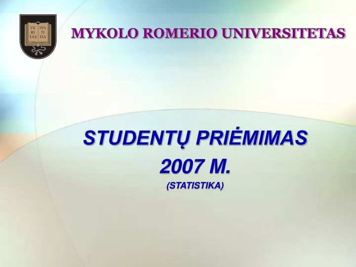 student pri mimas 2007 m statistika