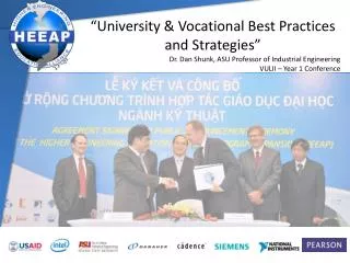 “University &amp; Vocational Best Practices and Strategies”
