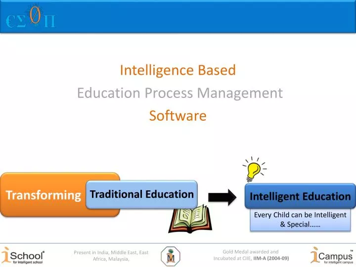 intelligence based education process management software