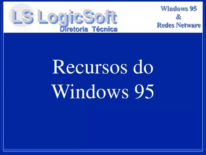 recursos do windows 95