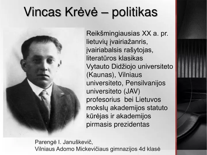 vinc as kr v politikas