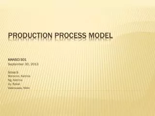 Production Process Model