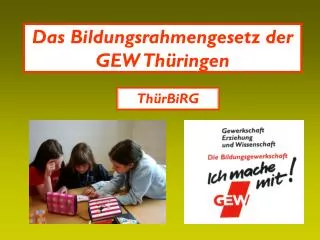 Das Bildungsrahmengesetz der GEW Thüringen
