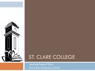 St . Clare College