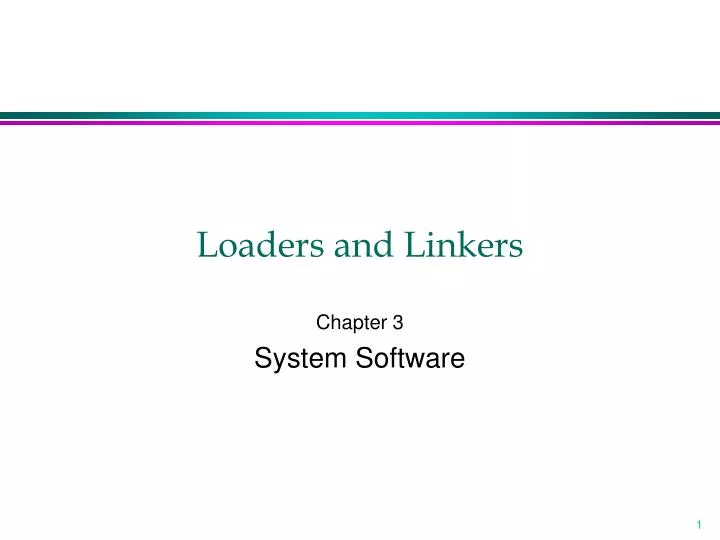 loaders and linkers