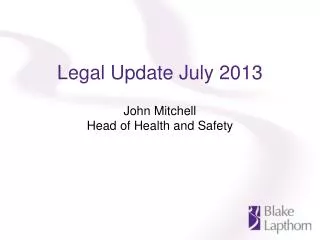 Legal Update July 2013