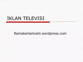 iklan televisi
