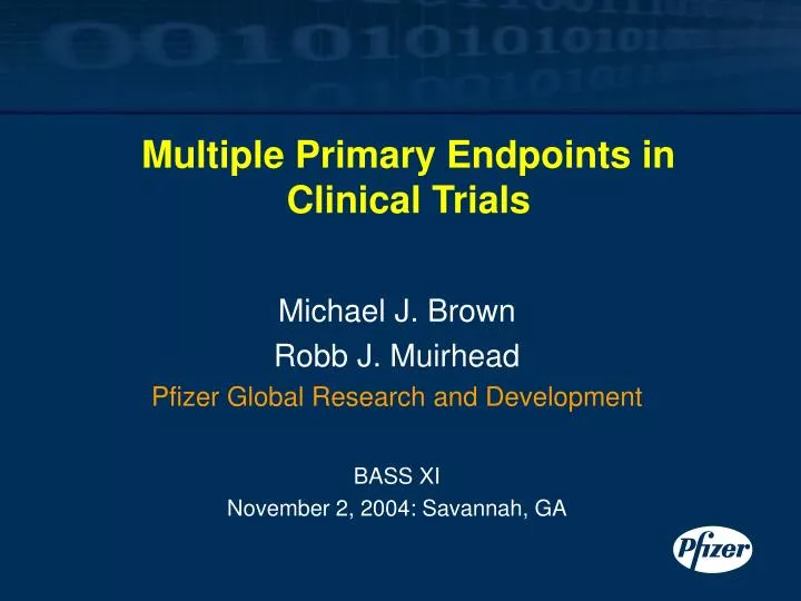 multiple primary endpoints in clinical trials