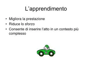 l apprendimento