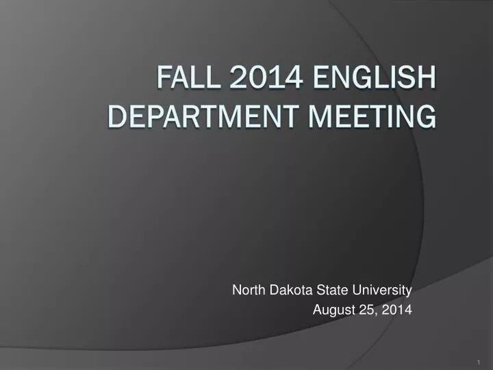 north dakota state university august 25 2014