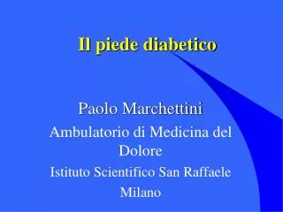 il piede diabetico