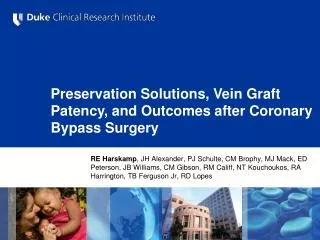 Preservation Solutions, Vein Graft Patency, and Outcomes after Coronary Bypass Surgery