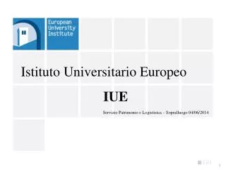 Istituto Universitario Europeo IUE