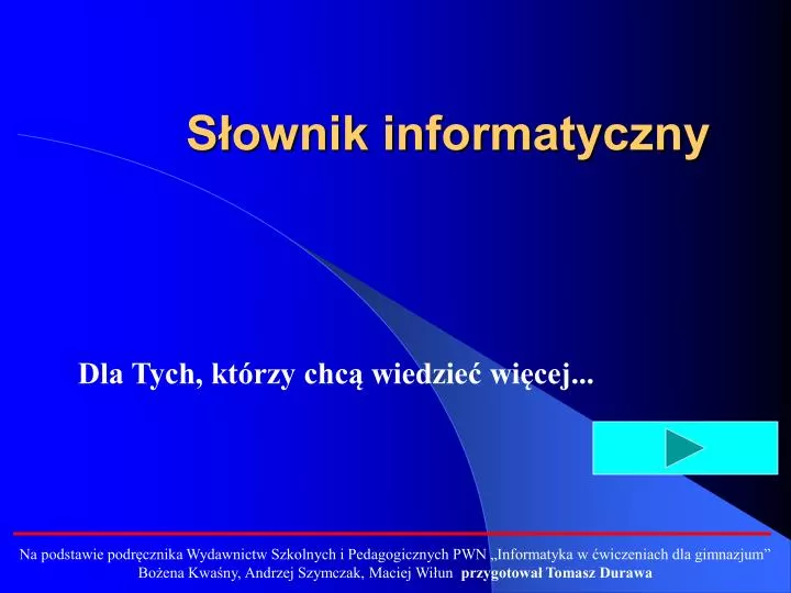 s ownik informatyczny