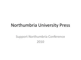 Northumbria University Press