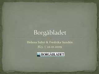 borg bladet