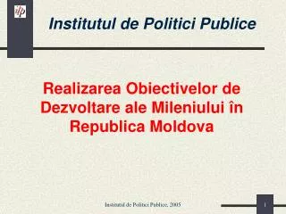 Institutul de Politici Publice