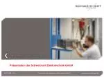 Präsentation der Schweickert Elektrotechnik GmbH - slide 1