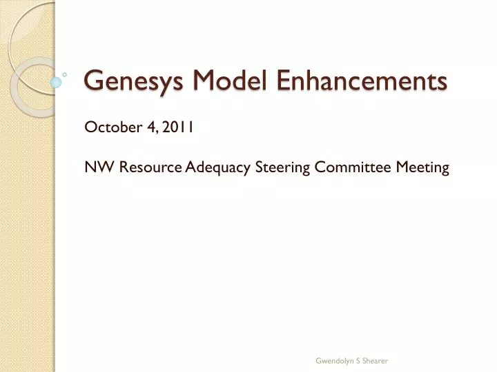 genesys model enhancements