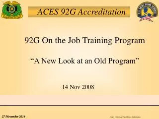 ACES 92G Accreditation