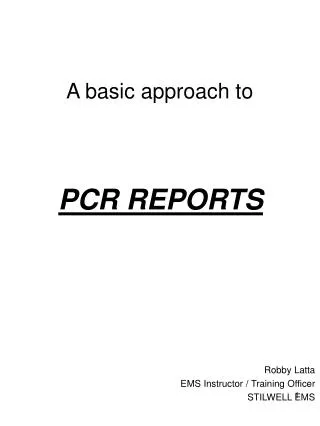 PCR REPORTS
