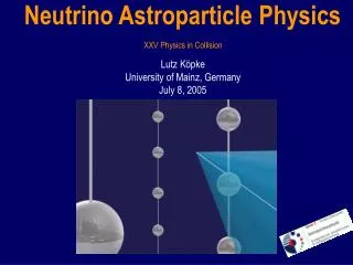 Neutrino Astroparticle Physics