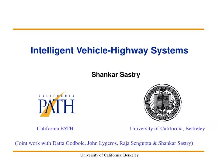 intelligent vehicle highway systems