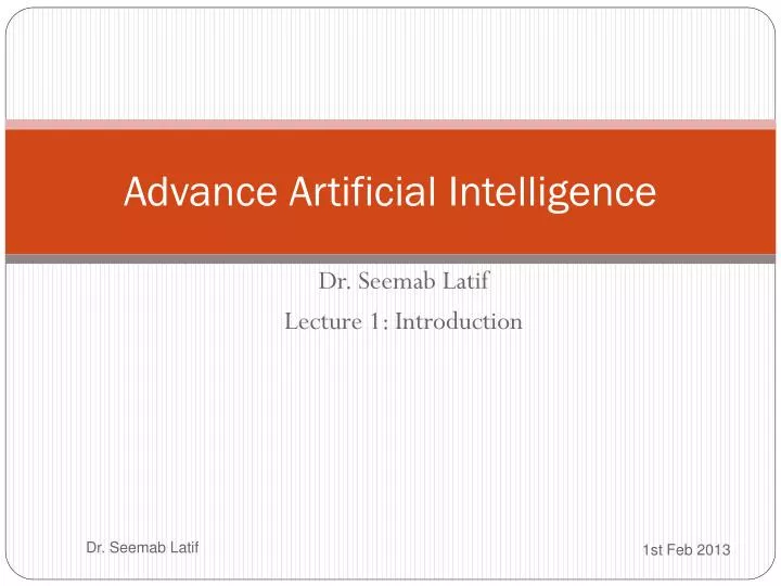 advance artificial intelligence
