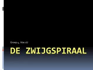 groep 4 klas 1u