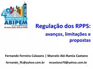 Regulação dos RPPS: avanços, limitações e propostas