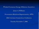 Maximizing Benefits from Federal Energy Efficiency Incentives - slide 1