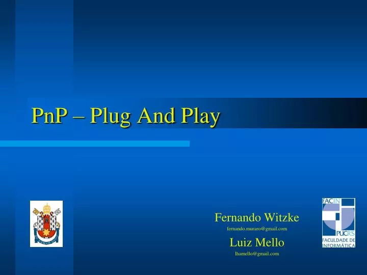 pnp plug and play