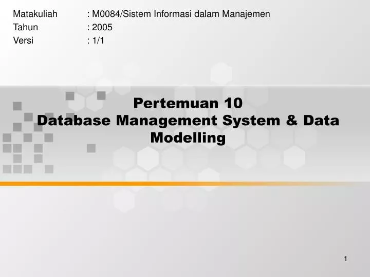 pertemuan 10 database management system data modelling