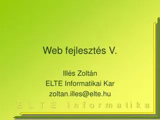 web fejleszt s v