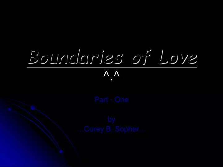 boundaries of love