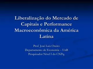 liberaliza o do mercado de capitais e performance macroecon mica da am rica latina