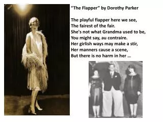 “The Flapper” by Dorothy Parker