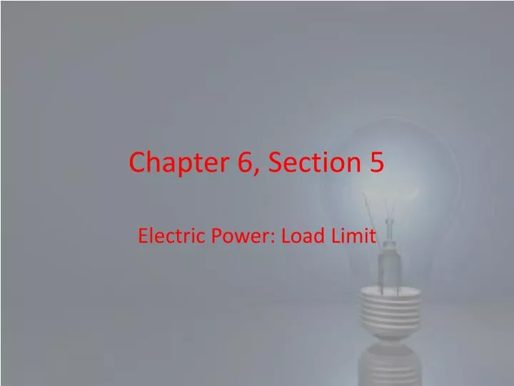 chapter 6 section 5