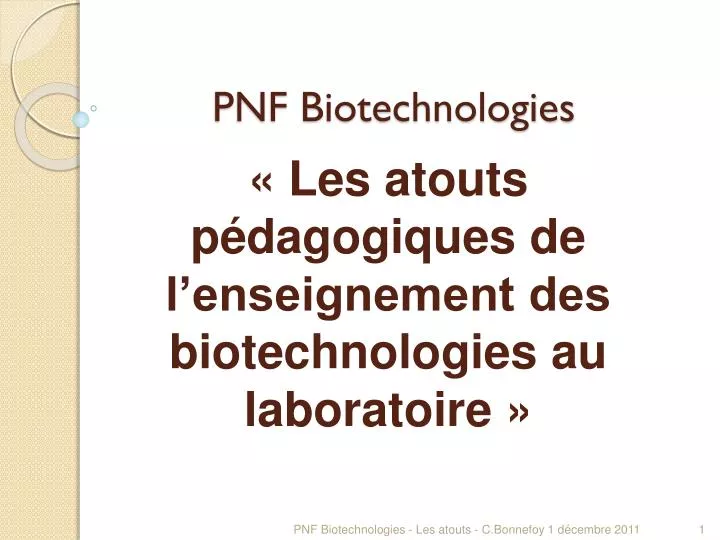 pnf biotechnologies