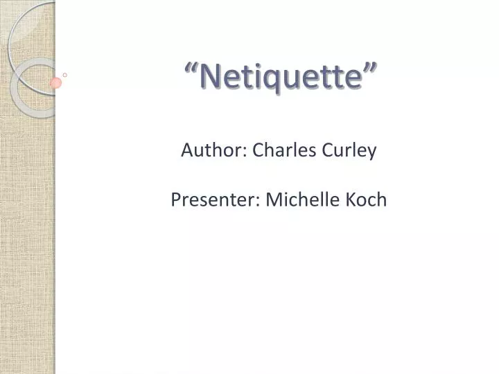 netiquette