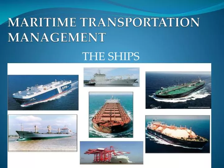 maritime transportation management
