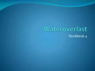Wateroverlast