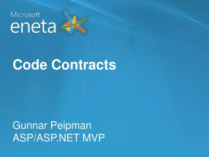code contracts